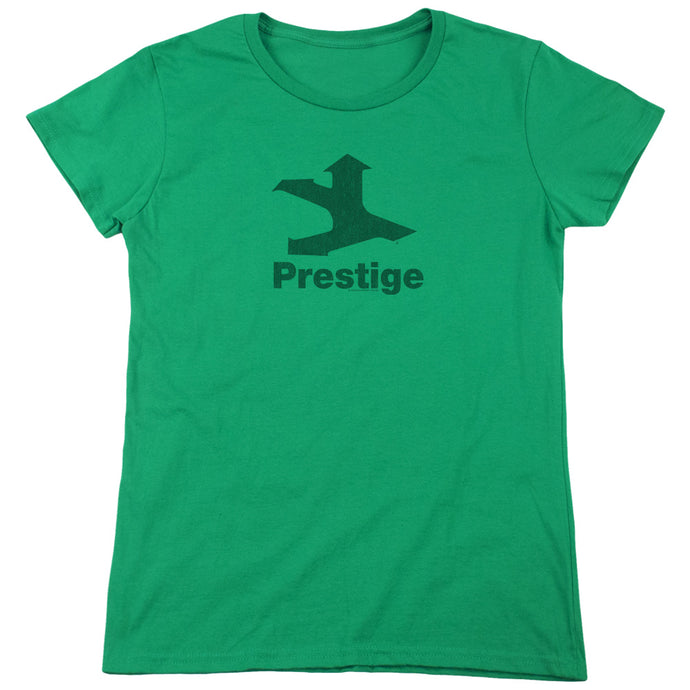 Prestige Records Prestige Logo Womens T Shirt Kelly Green