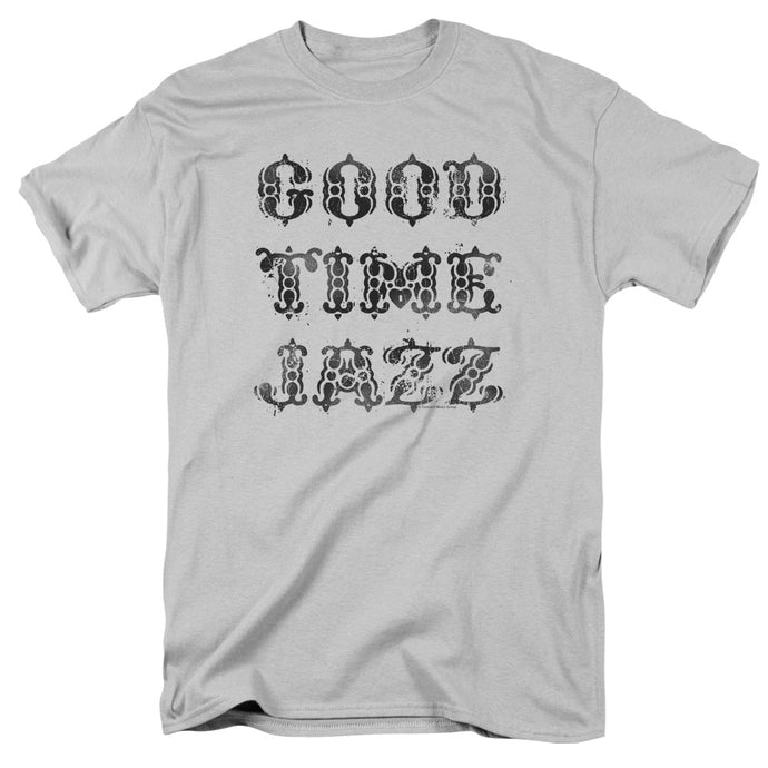 Good Time Jazz GTJ Vintage Mens T Shirt Silver