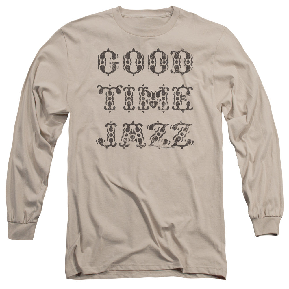 Good Time Jazz Retro Good Times Mens Long Sleeve Shirt Sand