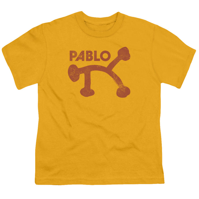 Pablo Pablo Distress Kids Youth T Shirt Gold
