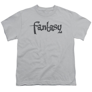 Fantasy Records Fantasy Vintage Kids Youth T Shirt Silver