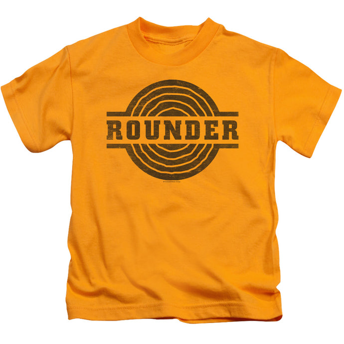 Rounder Records Rounder Distress Juvenile Kids Youth T Shirt Gold