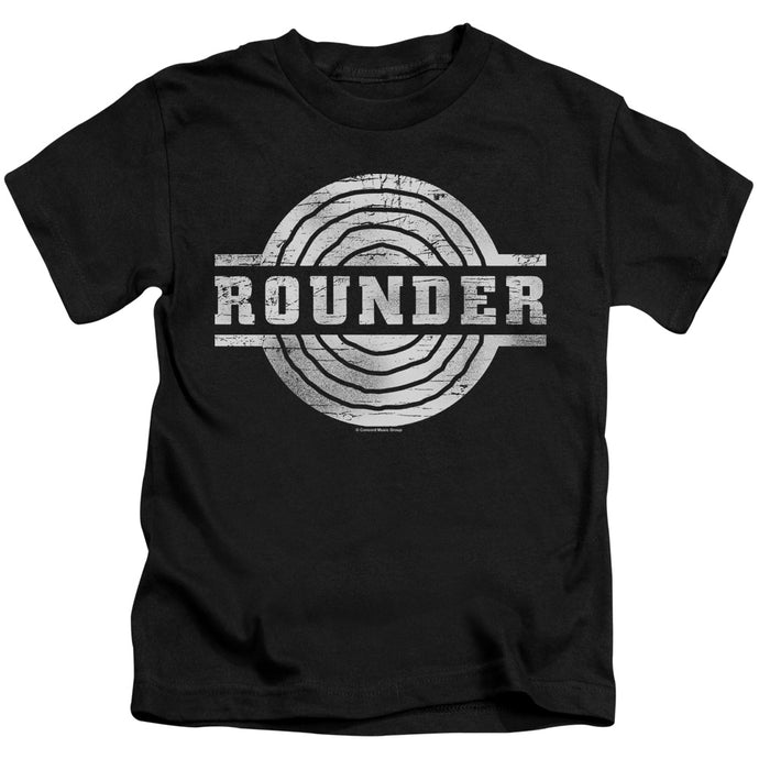 Rounder Records Rounder Retro Juvenile Kids Youth T Shirt Black
