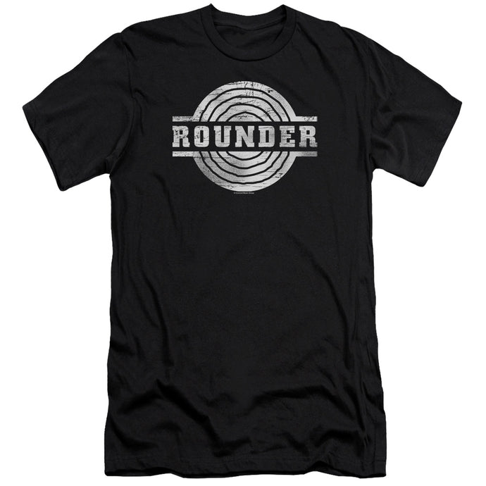 Rounder Records Rounder Retro Premium Bella Canvas Slim Fit Mens T Shirt Black