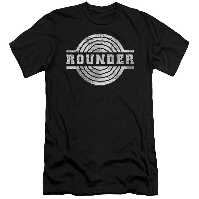 Rounder Records Rounder Retro Slim Fit Mens T Shirt Black