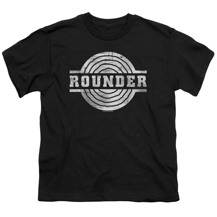 Rounder Records Rounder Retro Kids Youth T Shirt Black