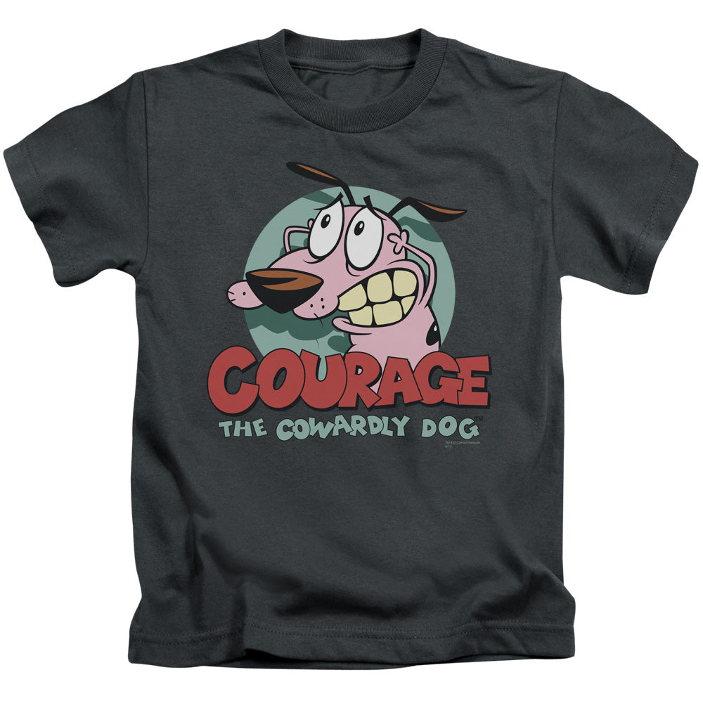 Courage the Cowardly Dog Courage Juvenile Kids Youth T Shirt Charcoal