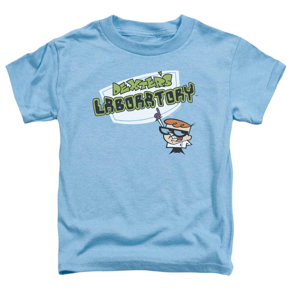 Dexters Laboratory Logo Toddler Kids Youth T Shirt Carolina Blue