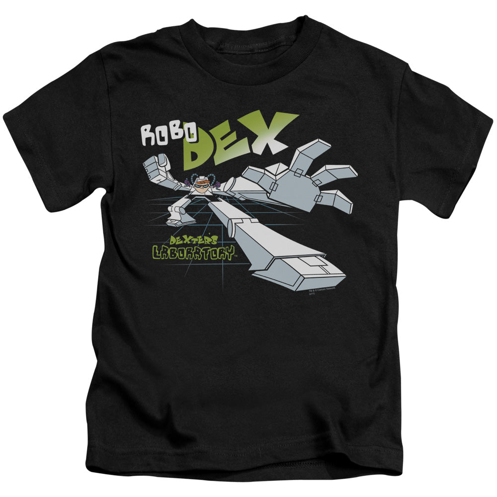Dexters Laboratory Robo Dex Juvenile Kids Youth T Shirt Black