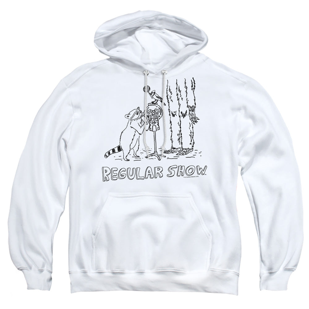 The Regular Show Tattoo Art Mens Hoodie White Officially Licensed