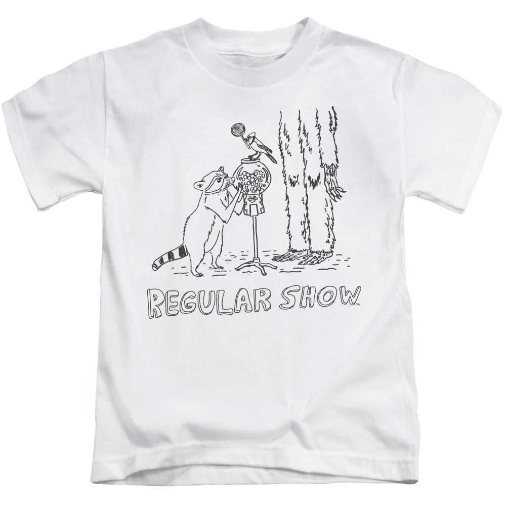 The Regular Show Tattoo Art Juvenile Kids Youth T Shirt White