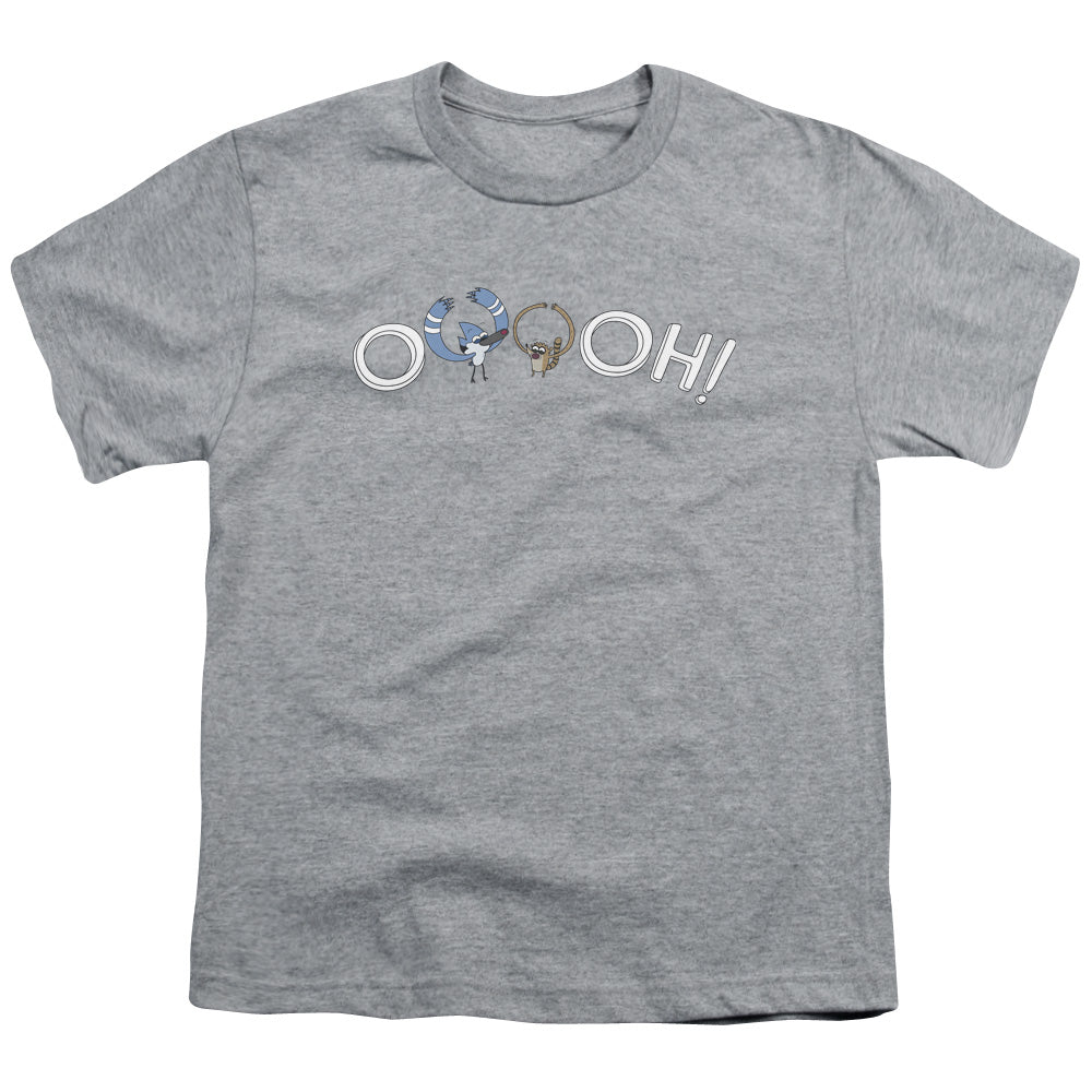 The Regular Show Ooooh Kids Youth T Shirt Athletic Heather