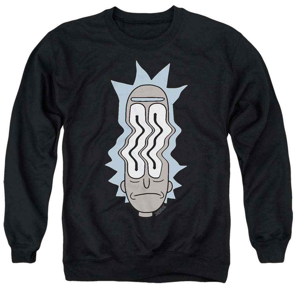 Rick And Morty Rick Waves Mens Crewneck Sweatshirt Black