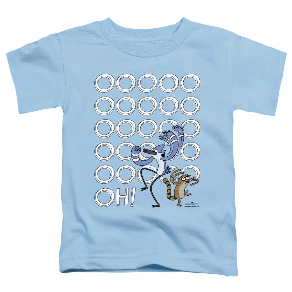 The Regular Show Oooooh Toddler Kids Youth T Shirt Light Blue