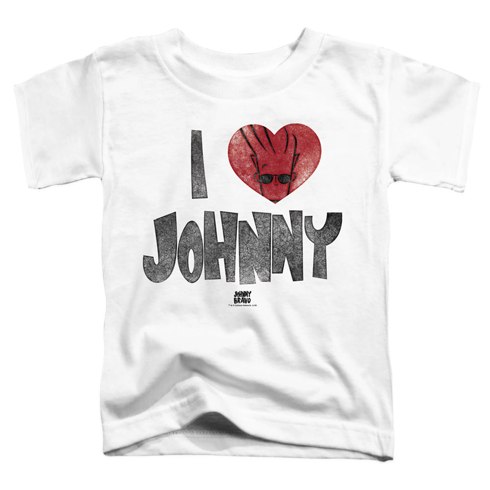 Johnny Bravo I Heart Johnny Toddler Kids Youth T Shirt White