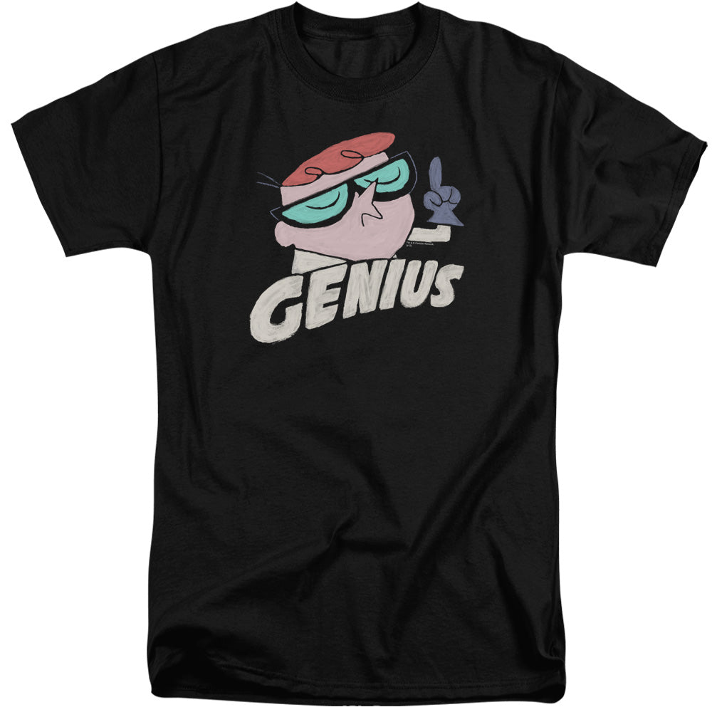 Dexters Laboratory Genius Mens Tall T Shirt Black