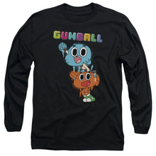 Load image into Gallery viewer, Amazing World of Gumball Gumball Spray Mens Long Sleeve Shirt Black
