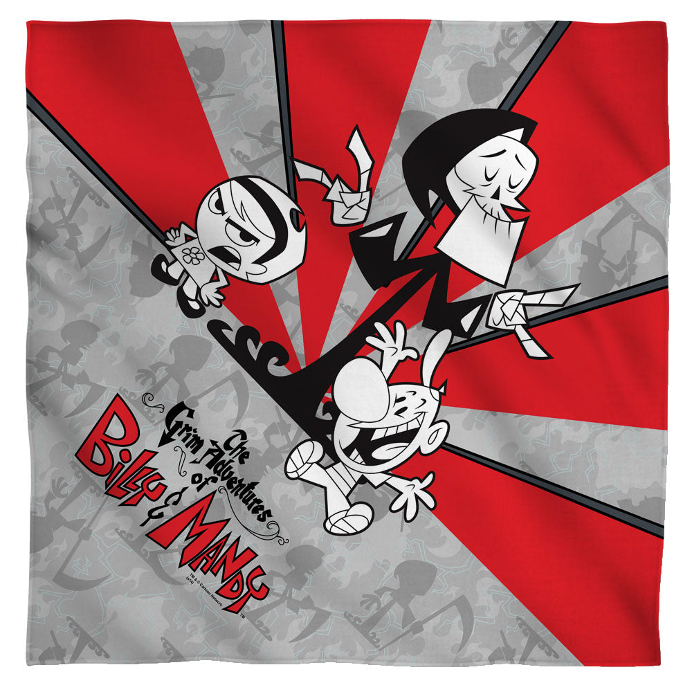 Grim Adventures Of Billy And Mandy Times Up Bandana Officially Licensed