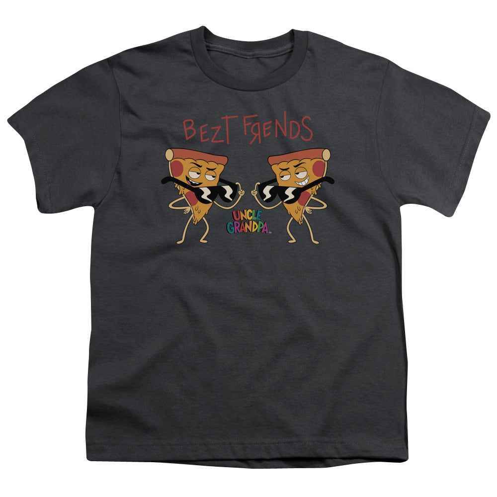 Uncle Grandpa Bezt Frends Kids Youth T Shirt Charcoal