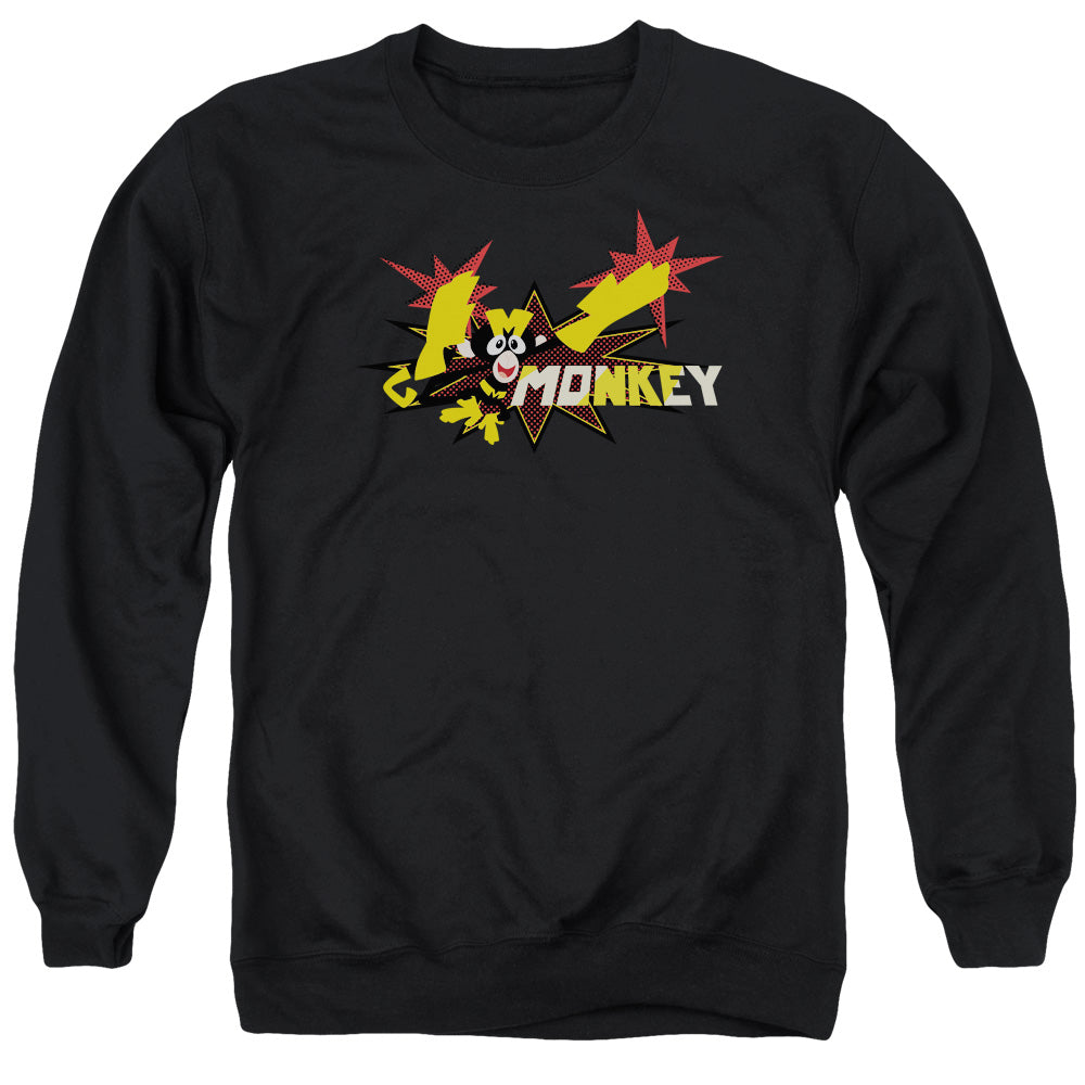 Dexters Laboratory Monkey Mens Crewneck Sweatshirt Black