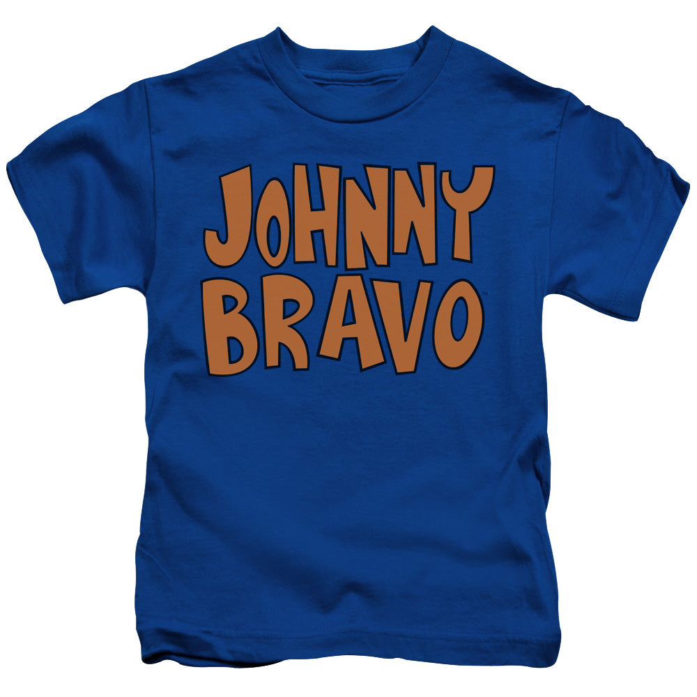 Johnny Bravo Jb Logo Juvenile Kids Youth T Shirt Royal Blue