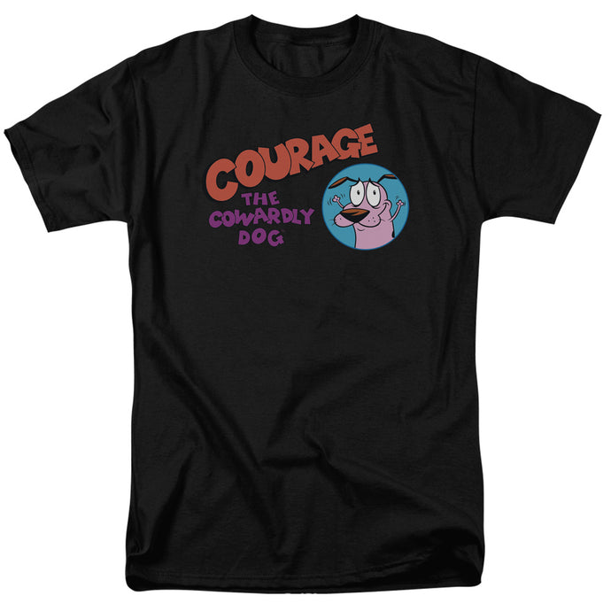 Courage the Cowardly Dog Courage Logo Mens T Shirt Black
