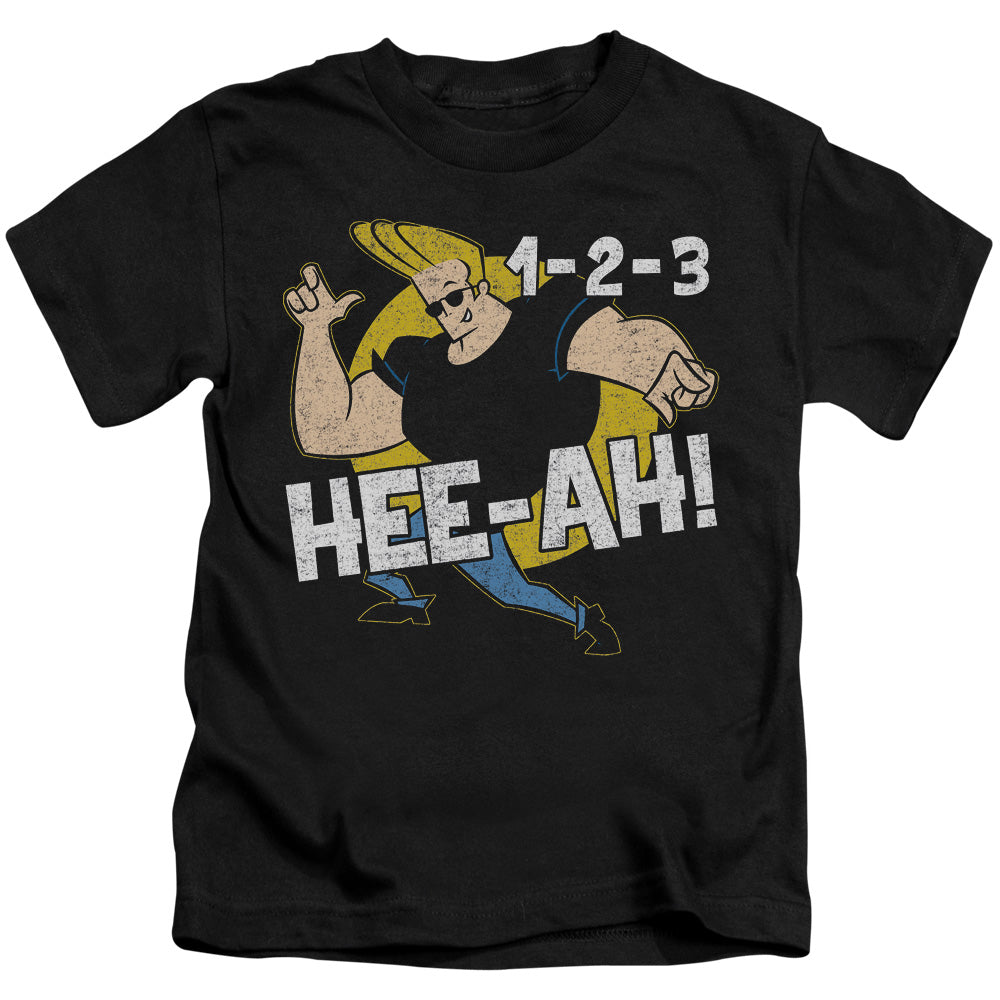 Johnny Bravo 123 Juvenile Kids Youth T Shirt Black