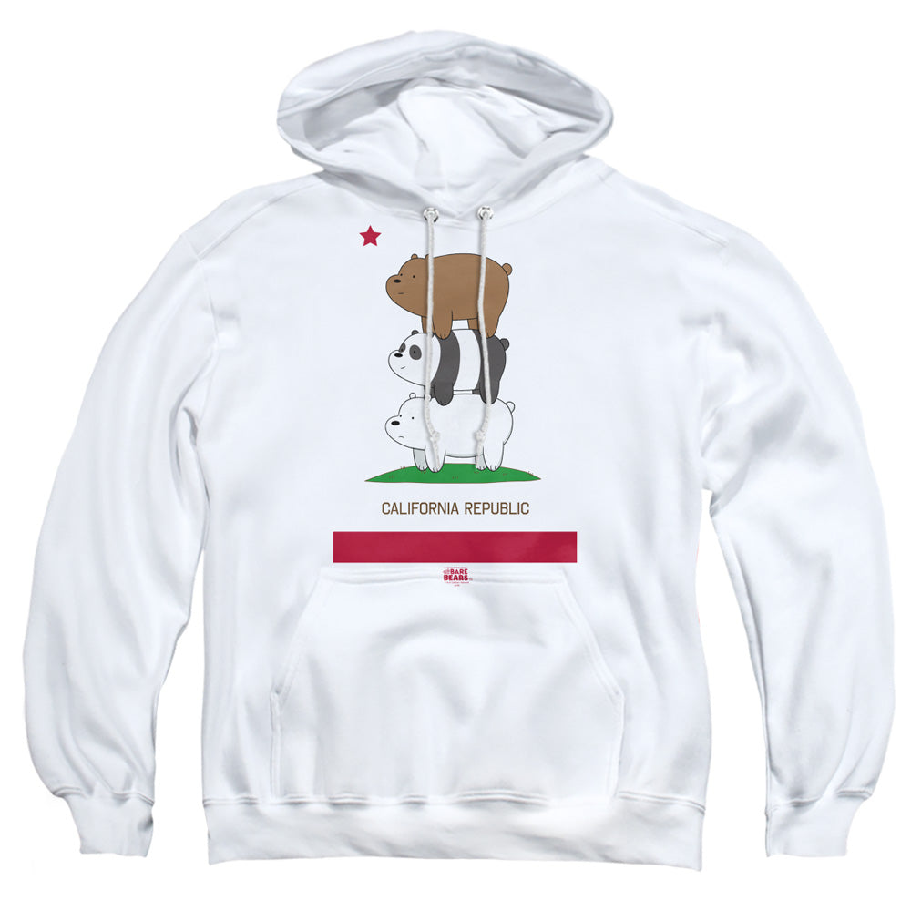 We Bare Bears Cali Stack Mens Hoodie White Officially Licensed