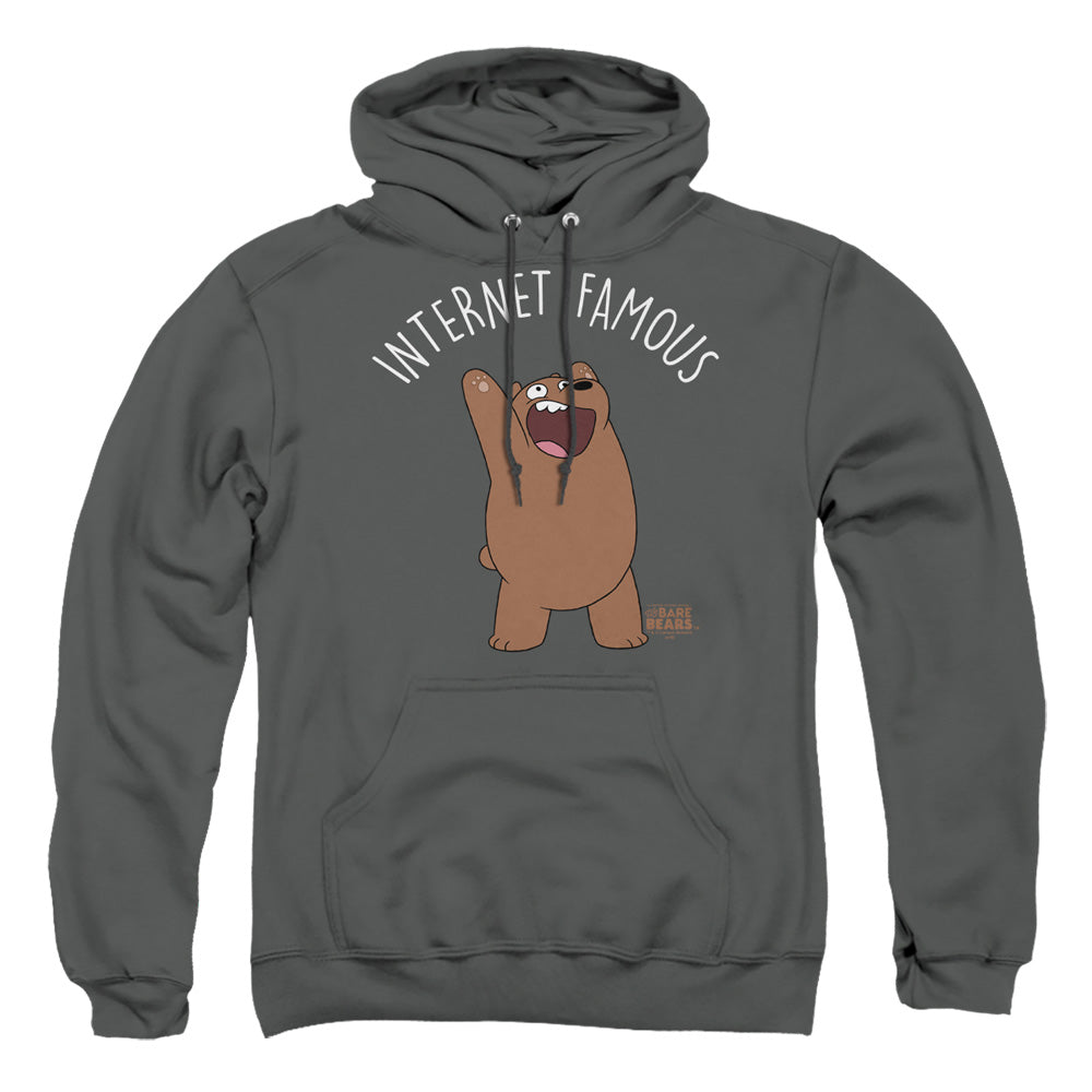 We Bare Bears Internet Famous Mens Hoodie Charcoal Officially Licensed