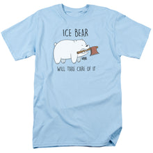 Load image into Gallery viewer, We Bare Bears Take Care of It Mens T Shirt Light Blue