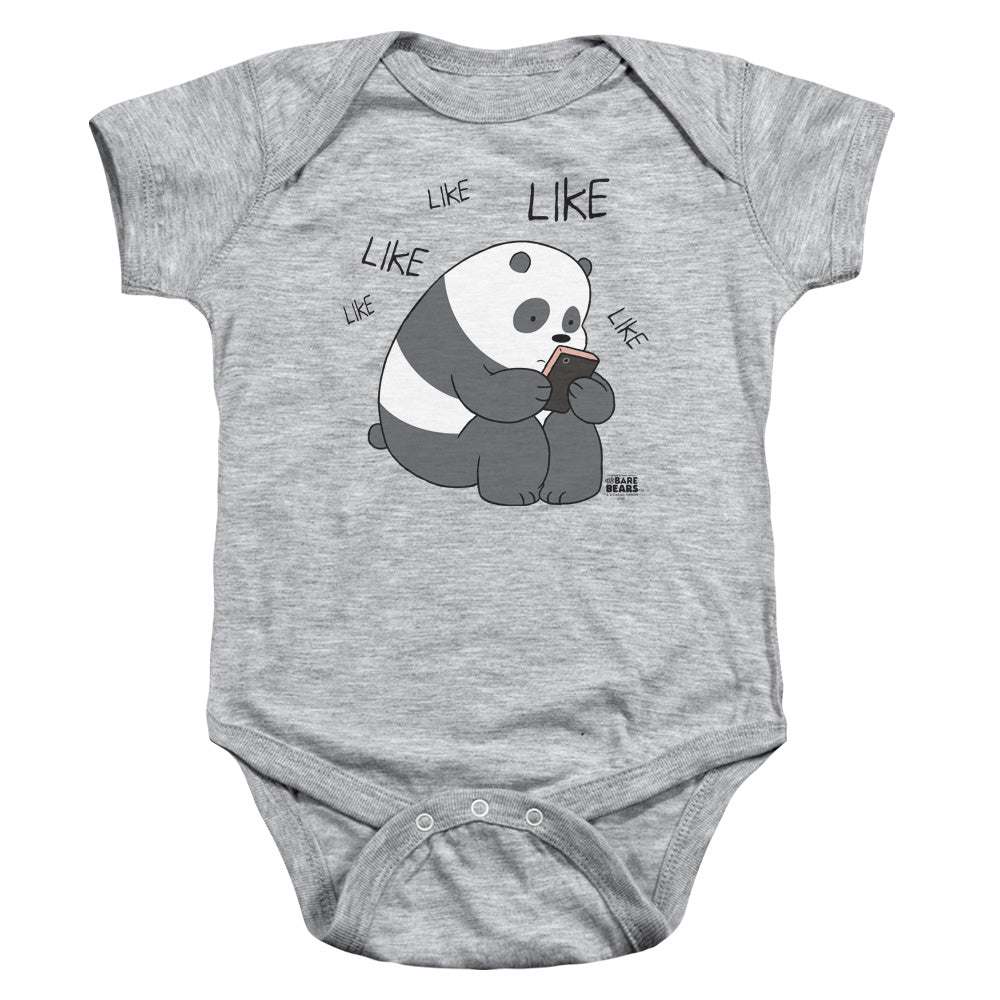 We Bare Bears Like Like Like Infant Baby Snapsuit Athletic Heather
