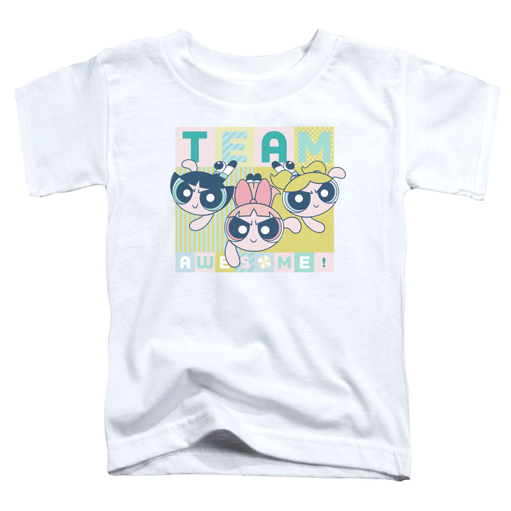 Powerpuff Girls Awesome Block Toddler Kids Youth T Shirt White