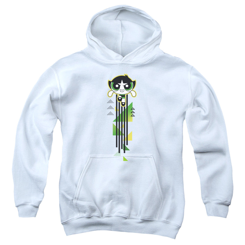 Powerpuff Girls Buttercup Streak Kids Youth Hoodie White