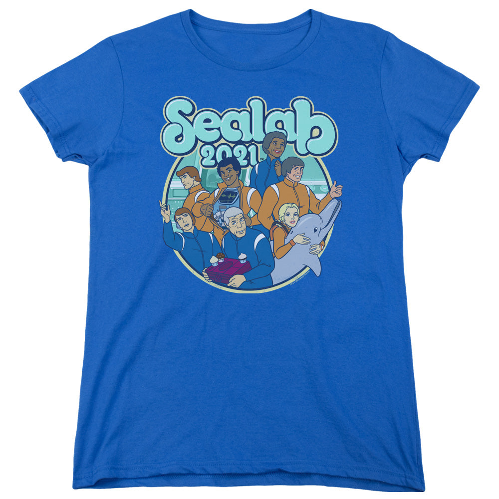 Sealab 2021 Gangs All Here Womens T Shirt Royal Blue