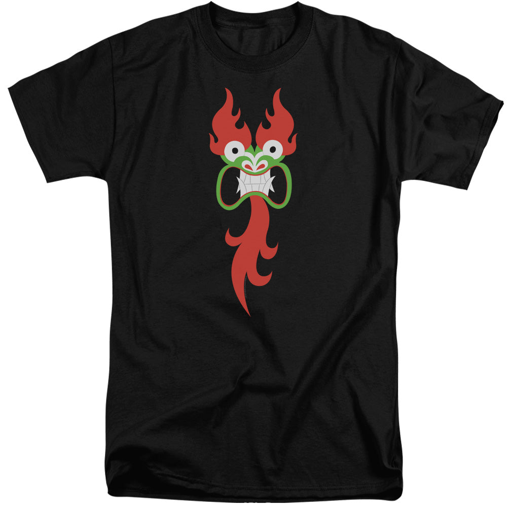 Samurai Jack Aku Face Mens Tall T Shirt Black