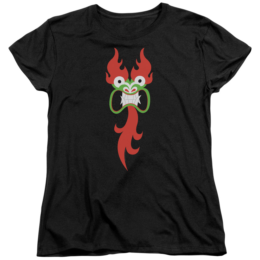 Samurai Jack Aku Face Womens T Shirt Black