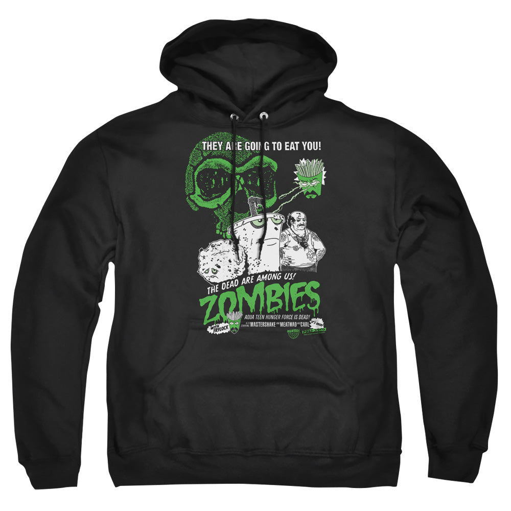 Aqua Teen Hunger Force Zombies Mens Hoodie Black Officially Licensed
