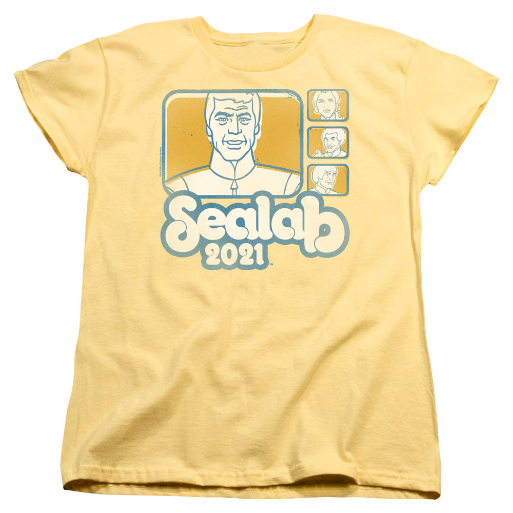Sealab 2021 Tiles Womens T Shirt Banana