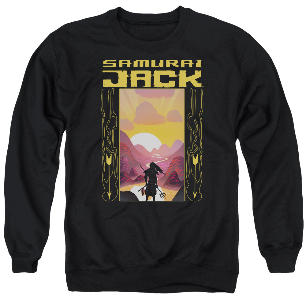 Samurai Jack Sunrise Mens Crewneck Sweatshirt Black