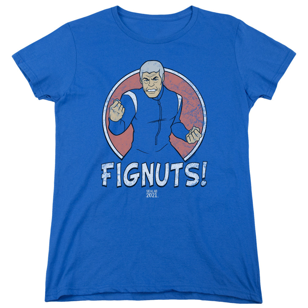 Sealab 2021 Fignuts Womens T Shirt Royal Blue