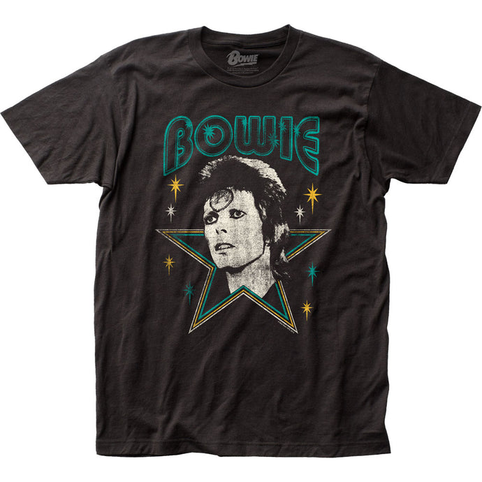 David Bowie Stars Mens T Shirt Black