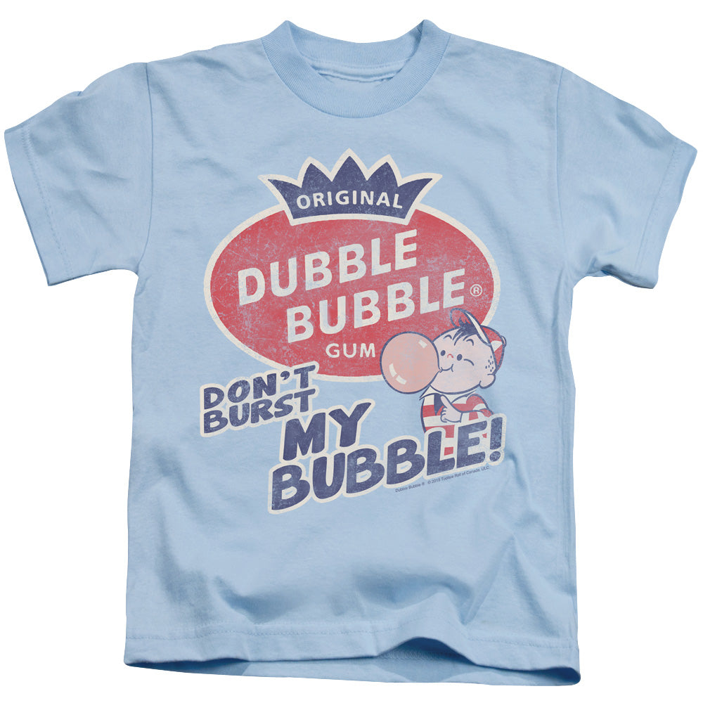 Dubble Bubble Burst Bubble Juvenile Kids Youth T Shirt Light Blue (7) Officially Licensed