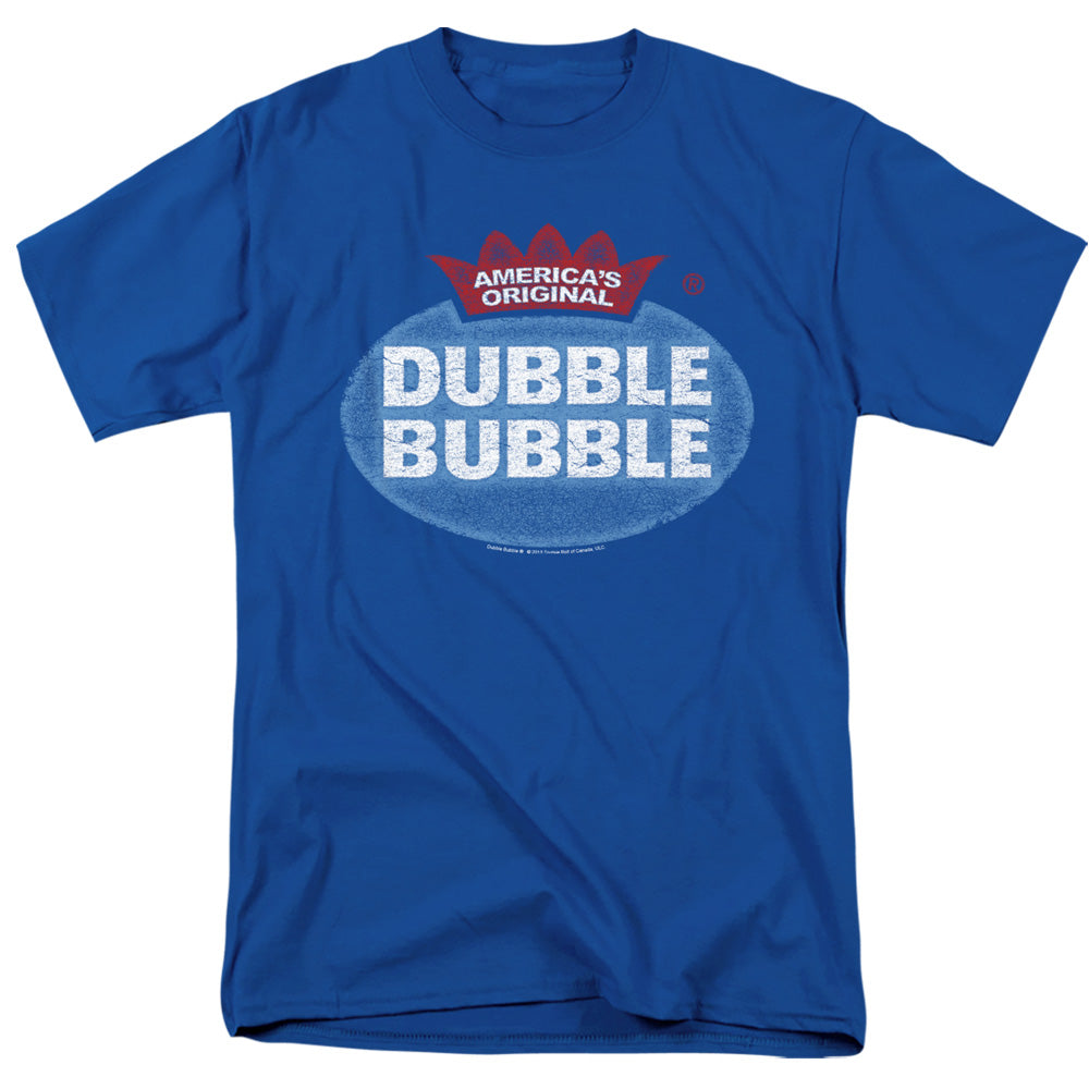 Dubble Bubble Vintage Logo Mens T Shirt Royal Blue Officially Licensed