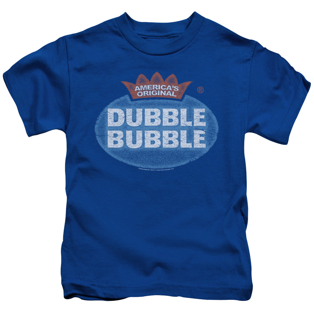 Dubble Bubble Vintage Logo Juvenile Kids Youth T Shirt Royal Blue (5 6) Officially Licensed