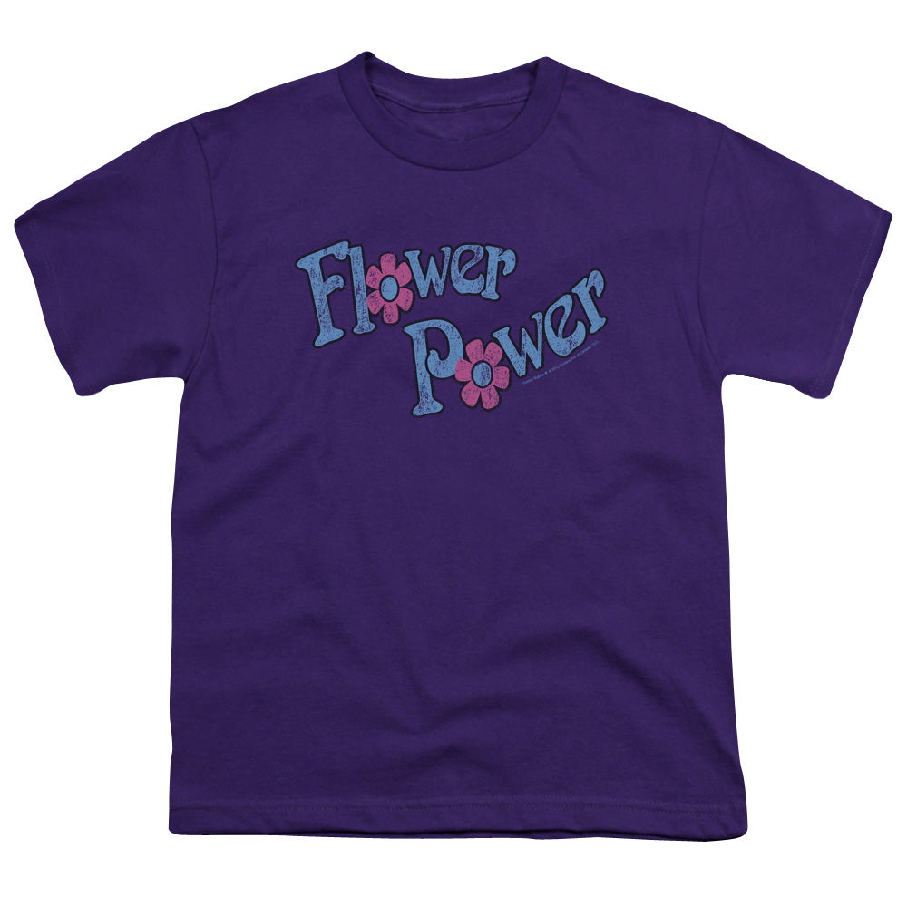 Dubble Bubble Flower Power Kids Youth T Shirt Purple Officially Licensed