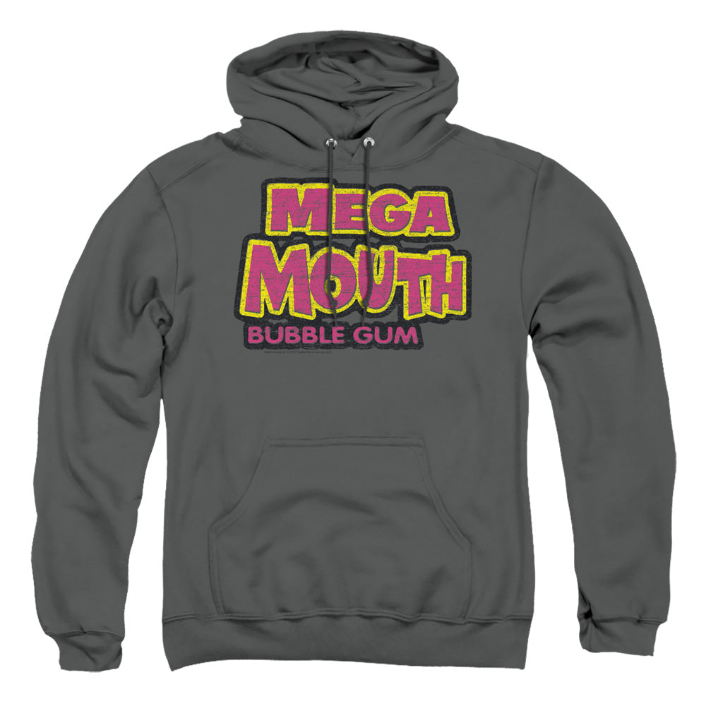 Dubble Bubble Mega Mouth Mens Hoodie Charcoal Officially Licensed