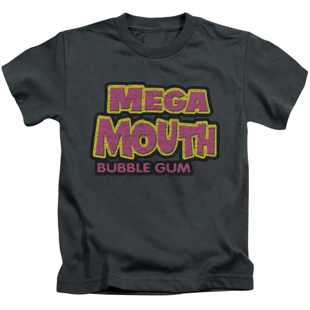 Dubble Bubble Mega Mouth Juvenile Kids Youth T Shirt Charcoal (4) Officially Licensed