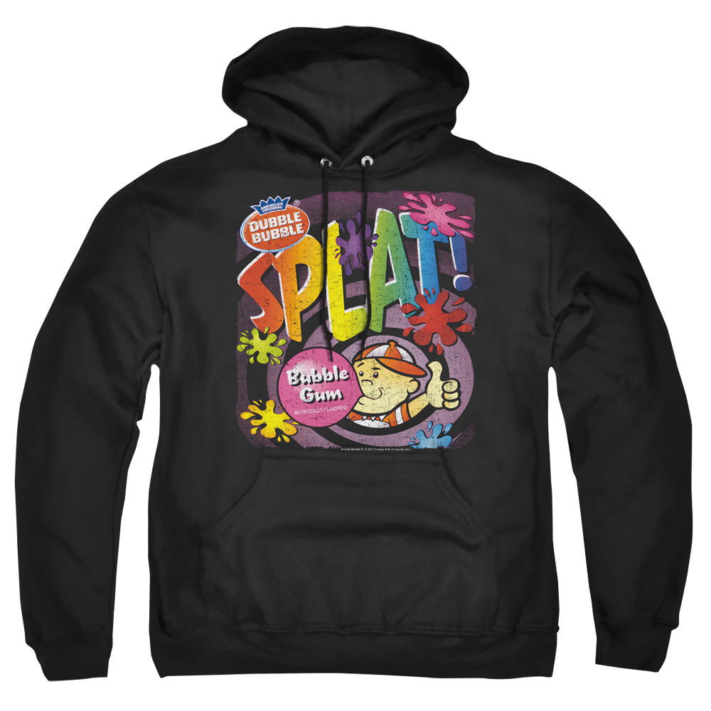 Dubble Bubble Splat Gum Mens Hoodie Black Officially Licensed
