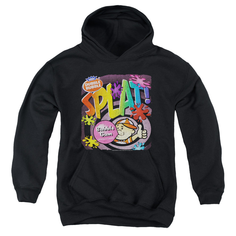 Dubble Bubble Splat Gum Kids Youth Hoodie Black Officially Licensed