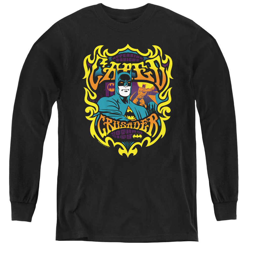 DC Comics Appearing Tonight Long Sleeve Kids Youth T Shirt Black